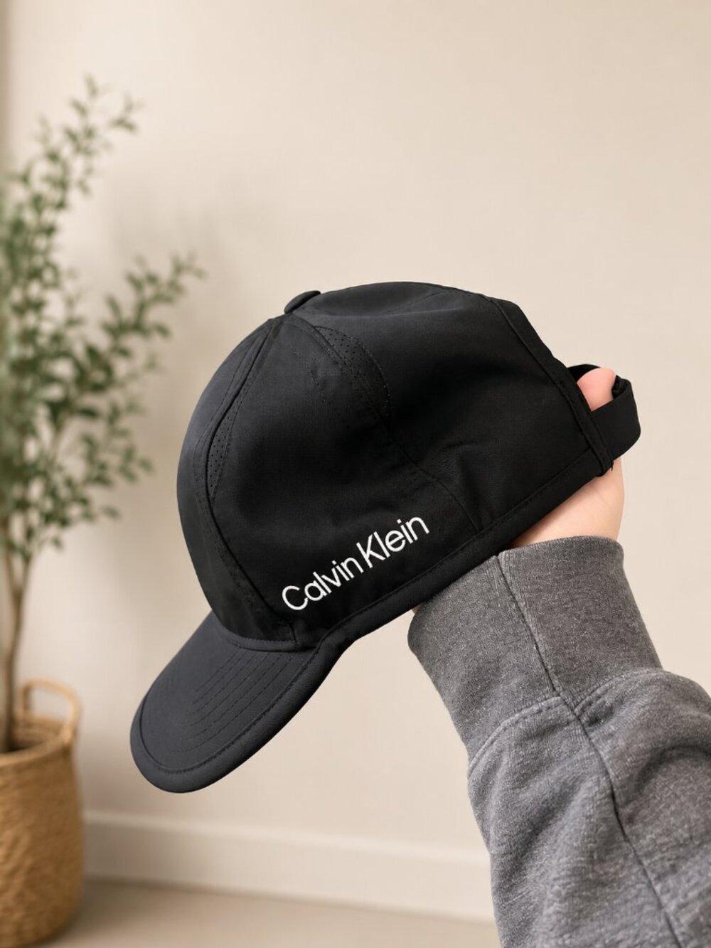 Calvin Klein Black Logo Baseball Cap